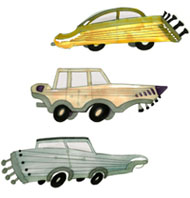Kolme autoa