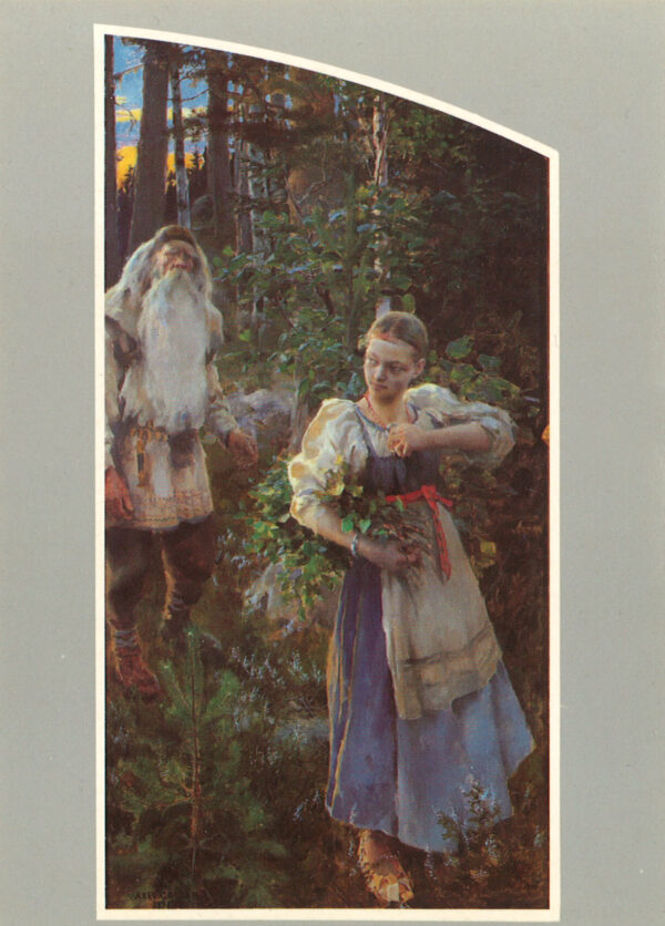 Postikortti Gallen_Aino-triptyykistä 1 Postikortti Gallen_Aino-triptyykistä 1