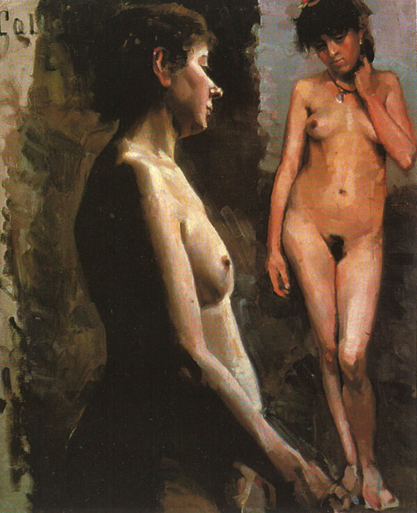 Postikortti Gallen_Malliharjoitelmia, Nude studies Postikortti Gallen_Malliharjoitelmia, Nude studies