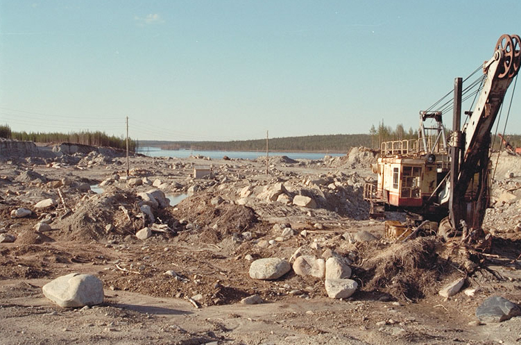 Voimalan rakennustyömaa