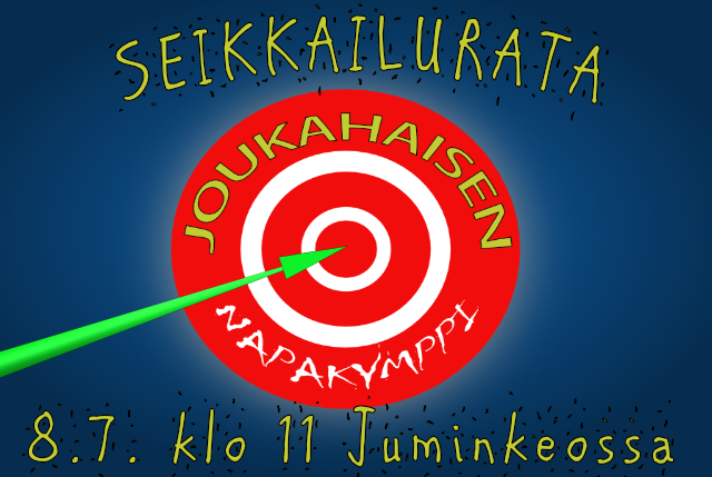 Juliste lasten tapahtumasta Seikkilurata Joukahaisen napakymppi