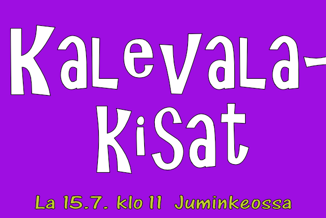 Juliste lastentapahtumasta "Kalevalakisat"