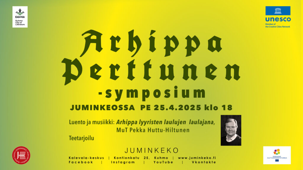 Arhippa Perttunen -symposium -juliste
